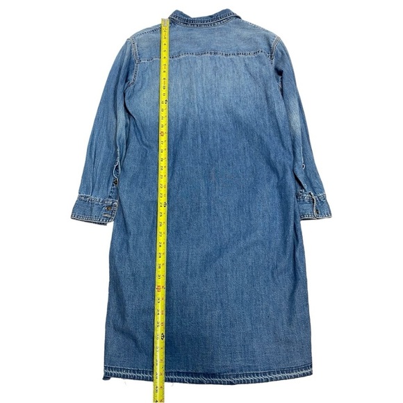 Current Elliott The Twist Denim Button Shirt Dress - Picture 8 of 11